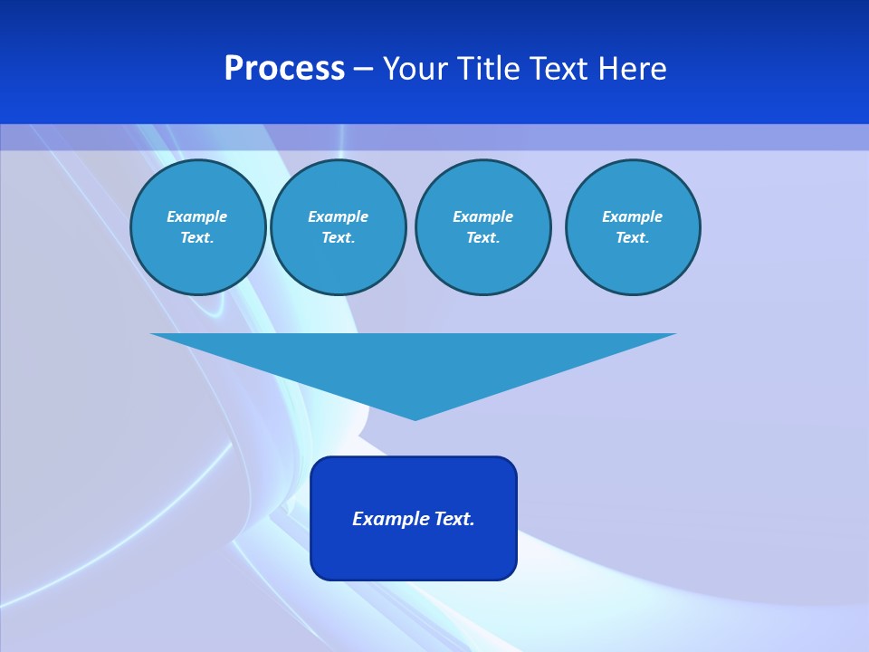 Blue Awesome Circle PowerPoint Template