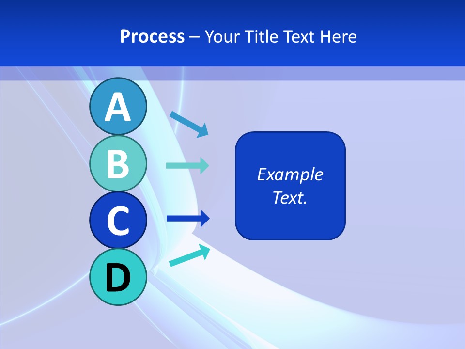 Blue Awesome Circle PowerPoint Template