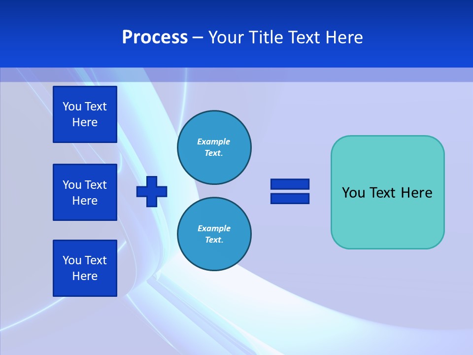 Blue Awesome Circle PowerPoint Template