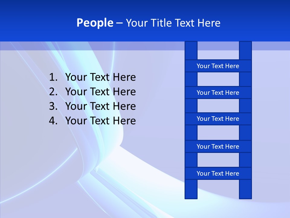 Blue Awesome Circle PowerPoint Template