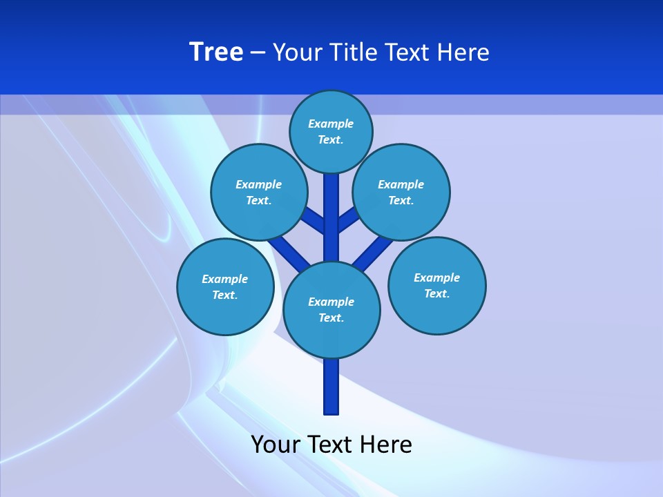 Blue Awesome Circle PowerPoint Template