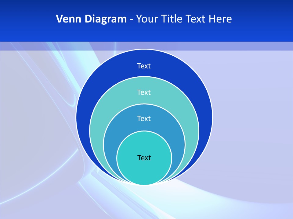 Blue Awesome Circle PowerPoint Template