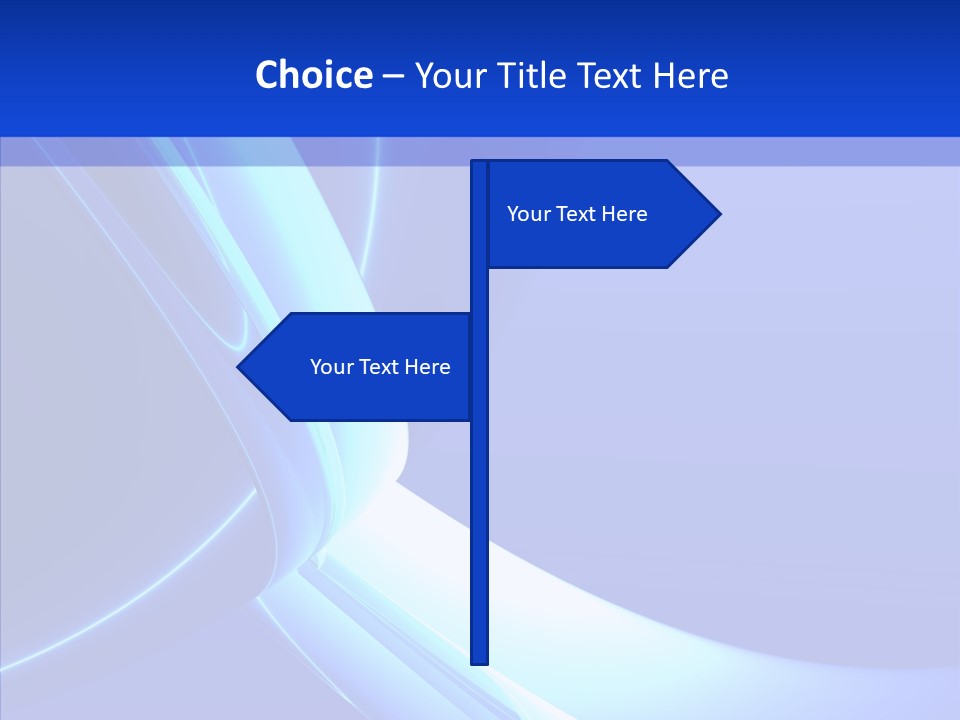 Blue Awesome Circle PowerPoint Template