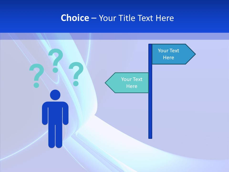 Blue Awesome Circle PowerPoint Template