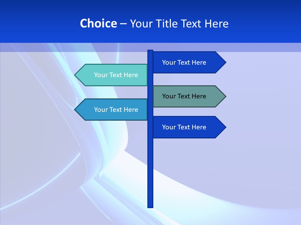 Blue Awesome Circle PowerPoint Template