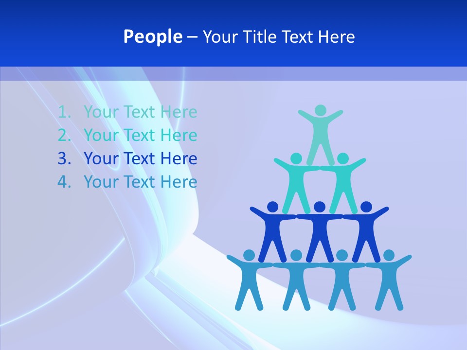 Blue Awesome Circle PowerPoint Template