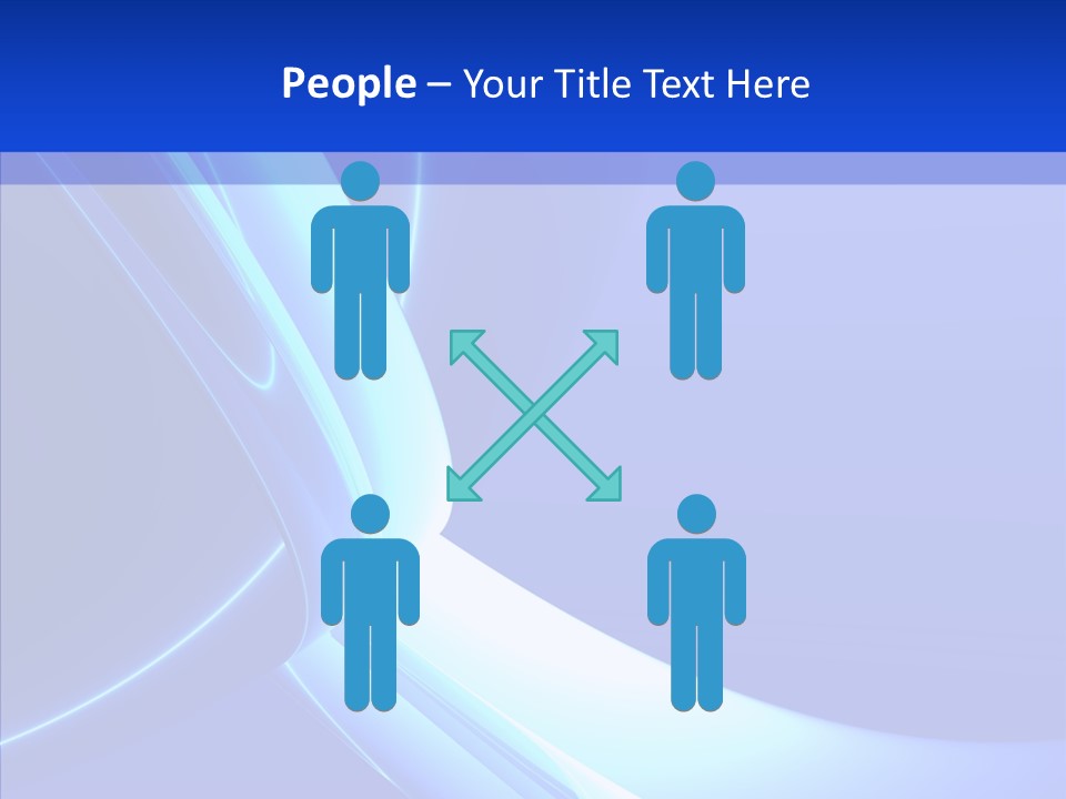 Blue Awesome Circle PowerPoint Template