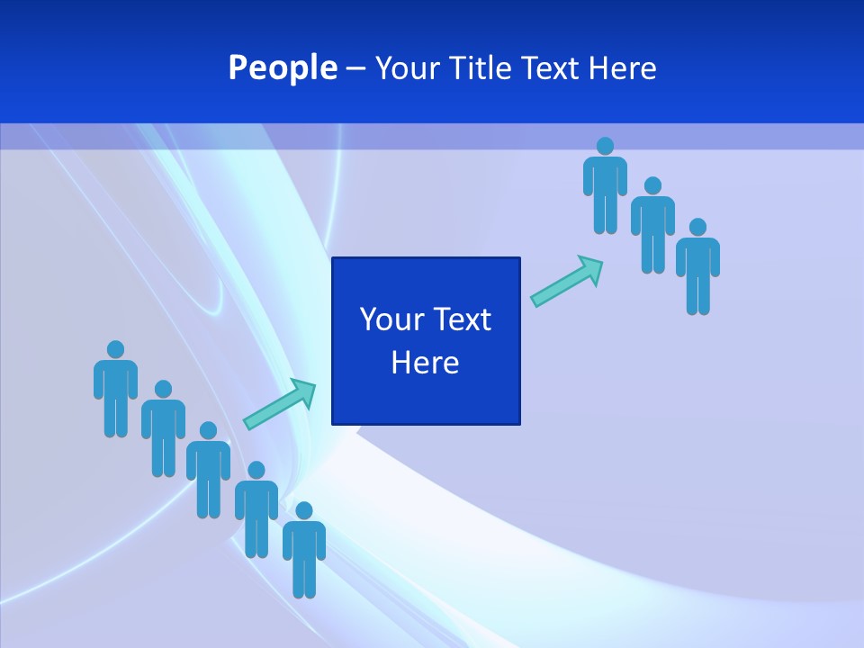 Blue Awesome Circle PowerPoint Template
