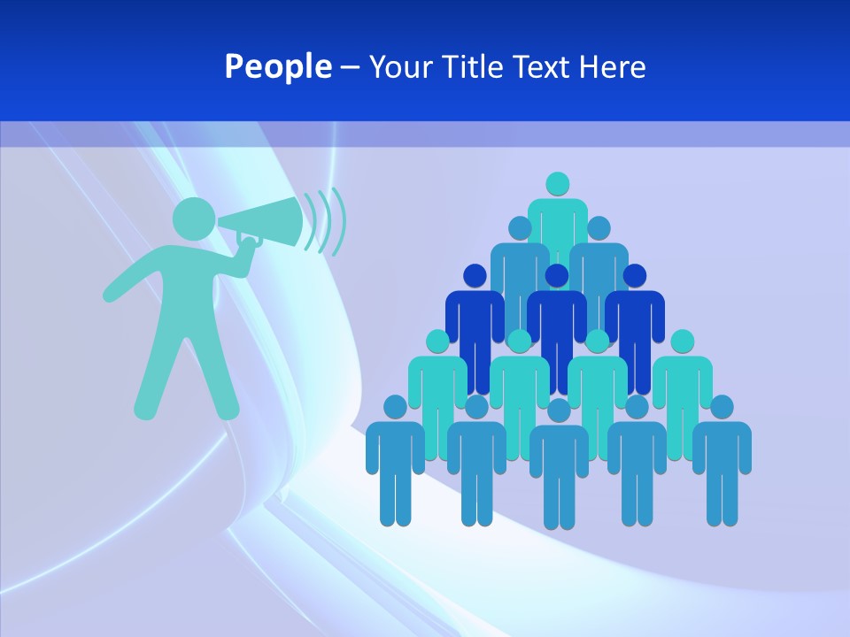 Blue Awesome Circle PowerPoint Template