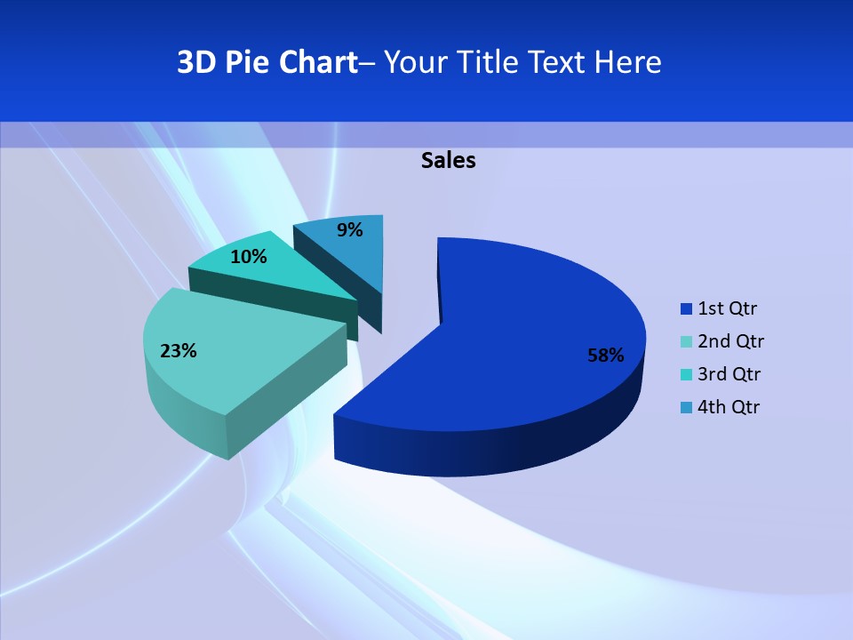Blue Awesome Circle PowerPoint Template