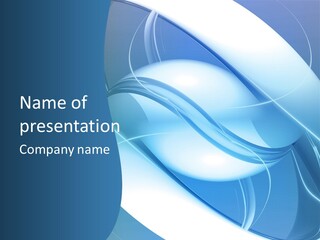 Blue Symbol Professional PowerPoint Template