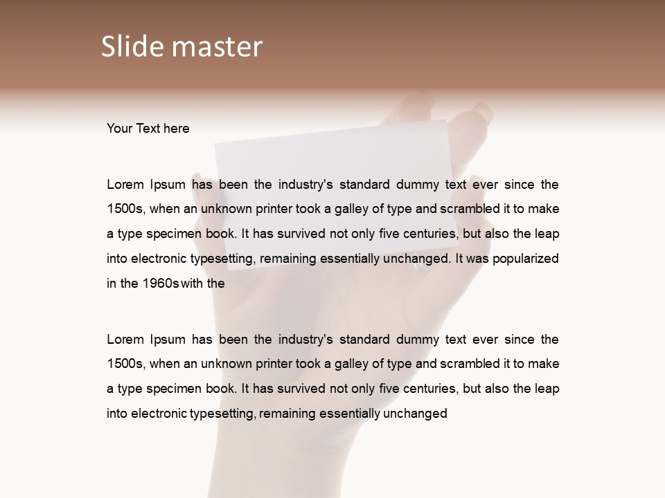 Cards Business Presentations PowerPoint Template