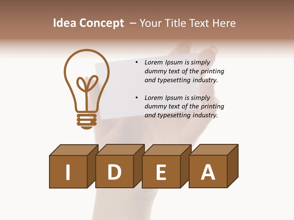 Cards Business Presentations PowerPoint Template