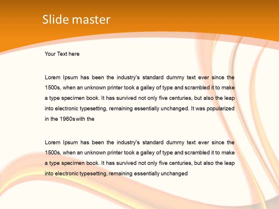 Effect Wavy Curves PowerPoint Template