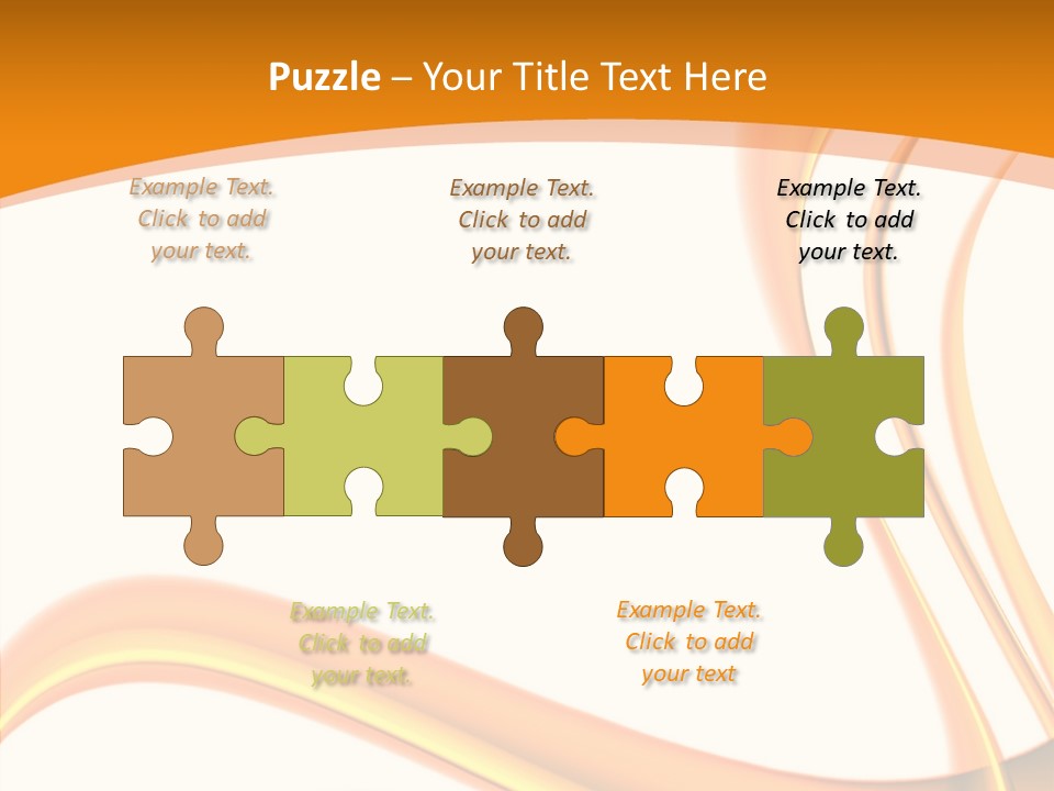 Effect Wavy Curves PowerPoint Template