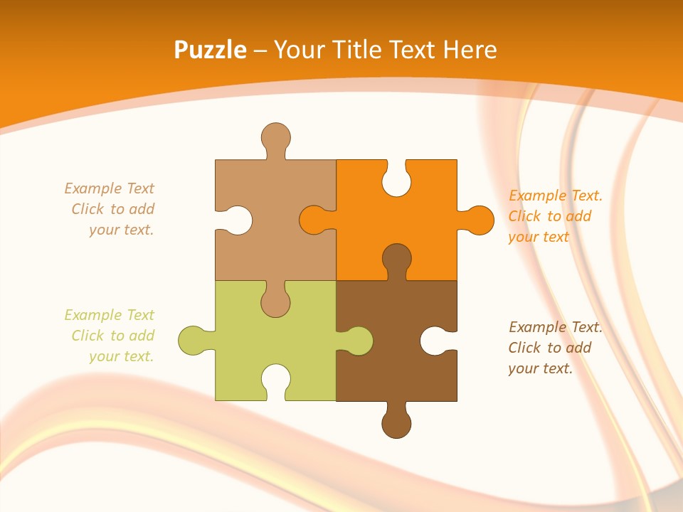 Effect Wavy Curves PowerPoint Template