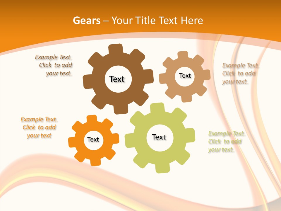 Effect Wavy Curves PowerPoint Template