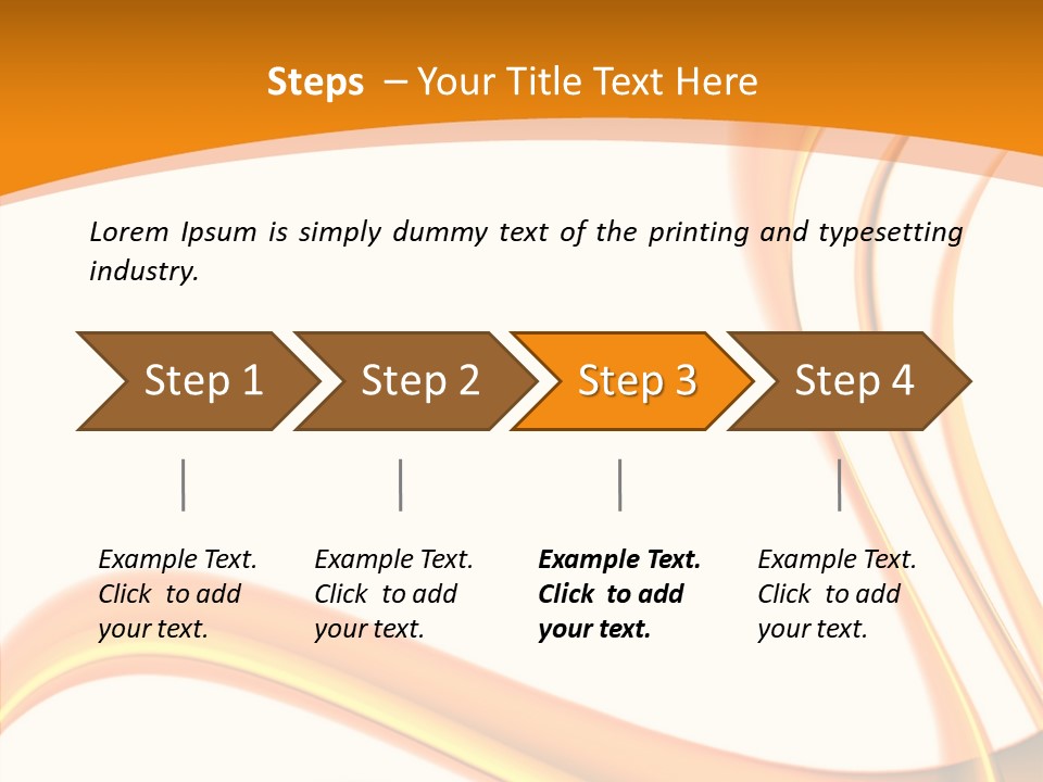 Effect Wavy Curves PowerPoint Template