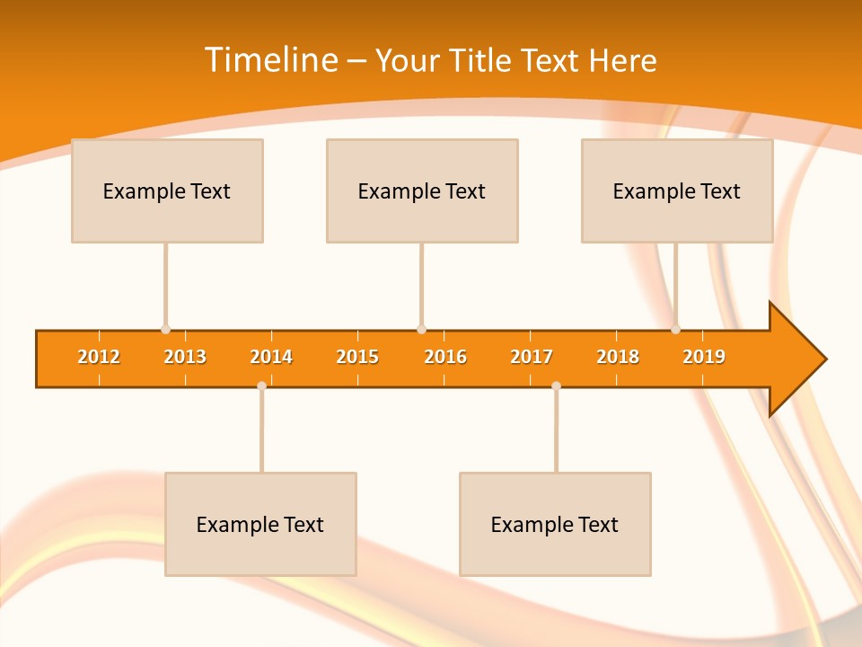 Effect Wavy Curves PowerPoint Template
