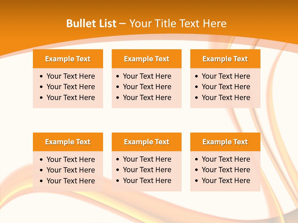 Effect Wavy Curves PowerPoint Template