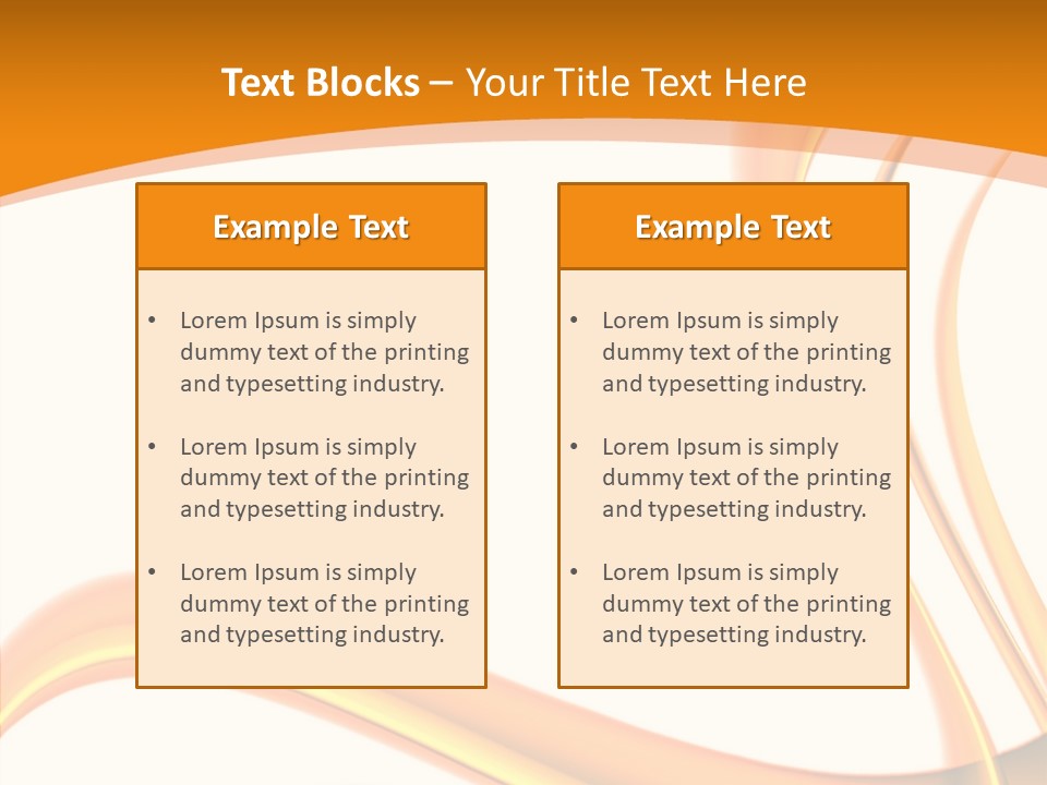 Effect Wavy Curves PowerPoint Template