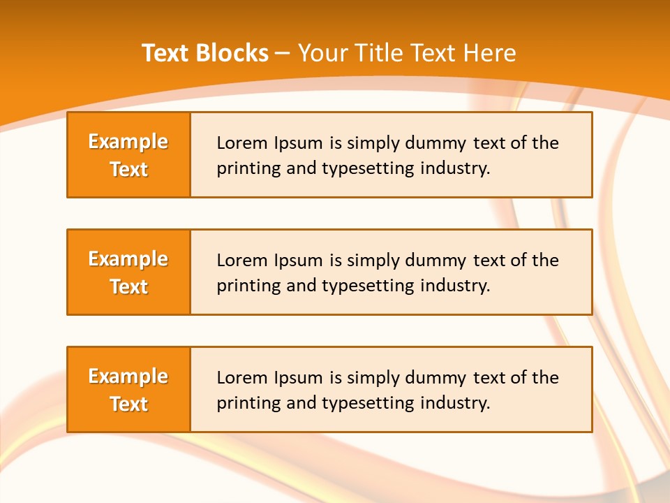 Effect Wavy Curves PowerPoint Template