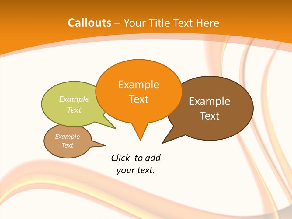 Effect Wavy Curves PowerPoint Template
