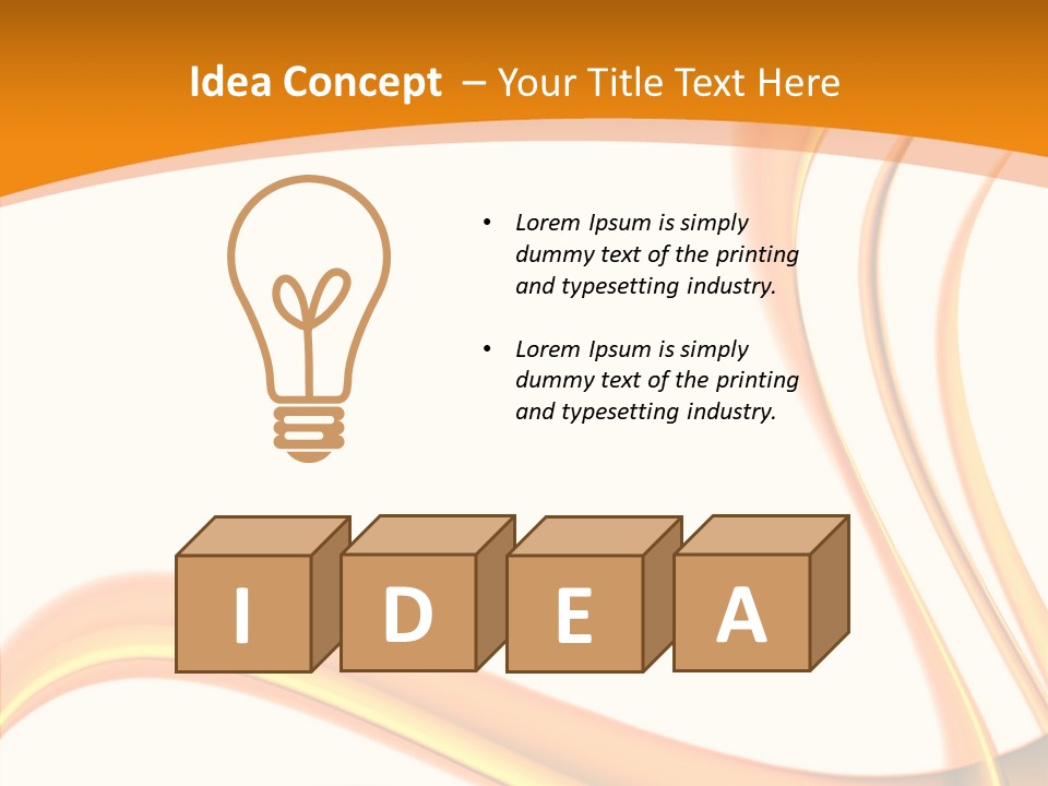 Effect Wavy Curves PowerPoint Template