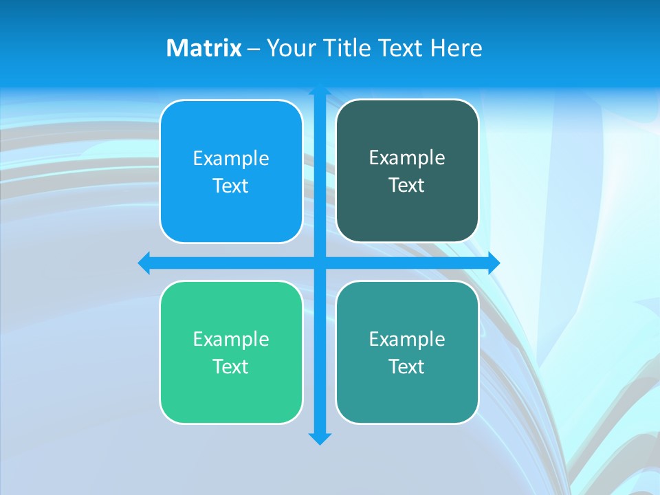 Teal Reflective Reflection PowerPoint Template