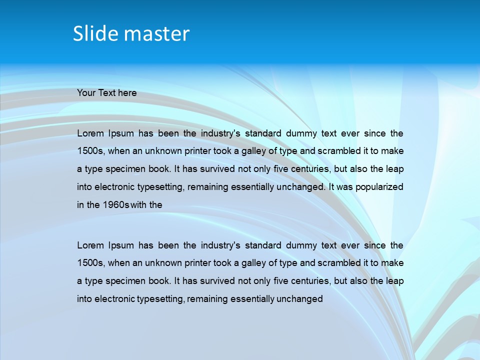 Teal Reflective Reflection PowerPoint Template
