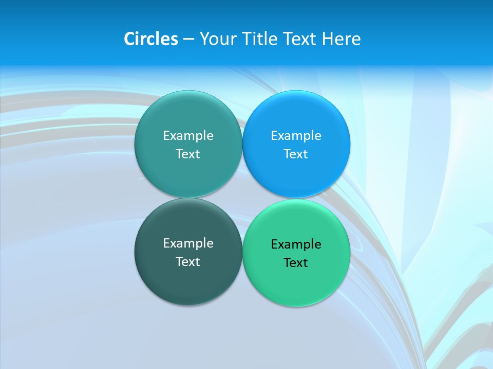 Teal Reflective Reflection PowerPoint Template