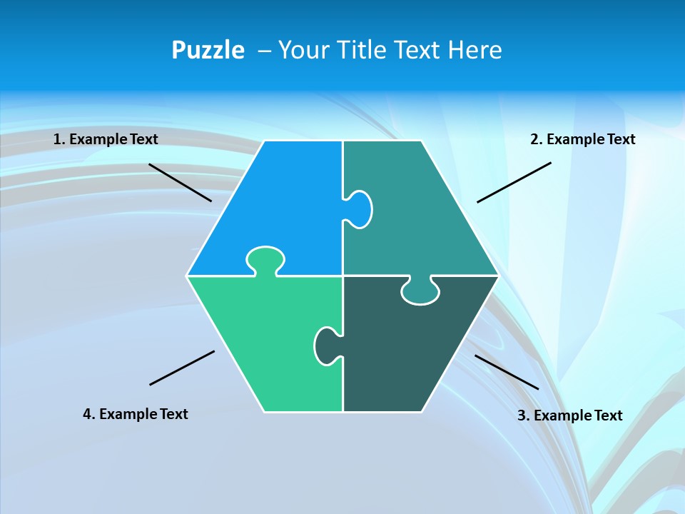Teal Reflective Reflection PowerPoint Template