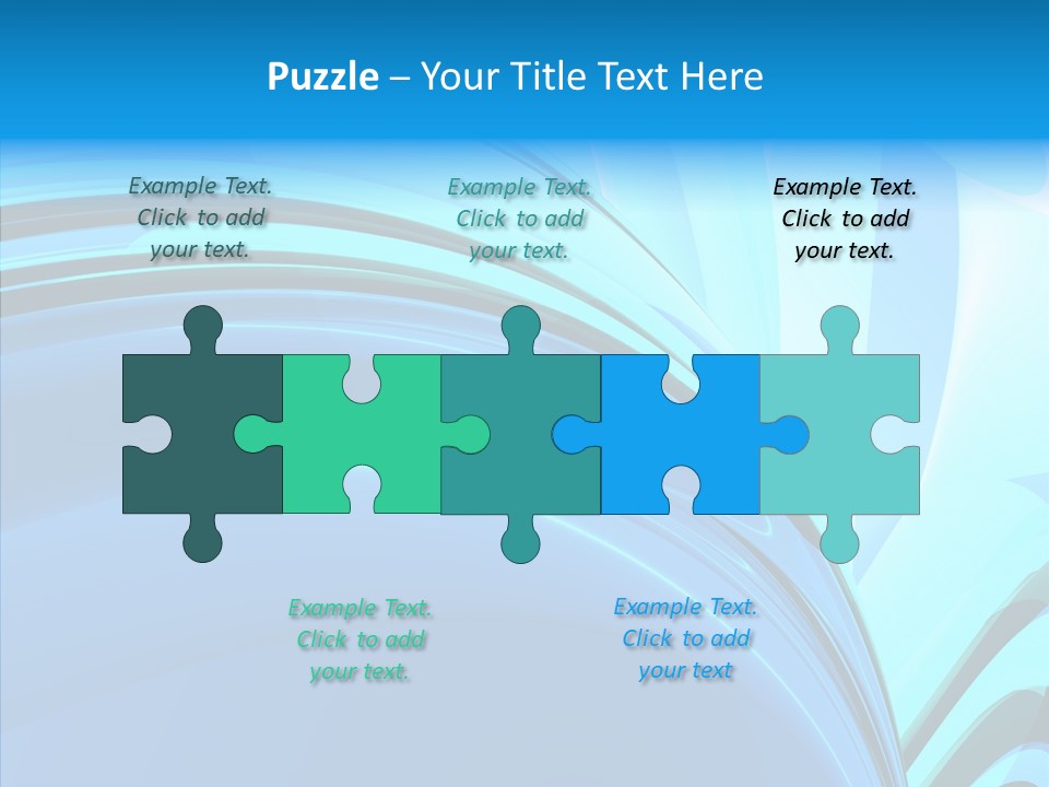 Teal Reflective Reflection PowerPoint Template