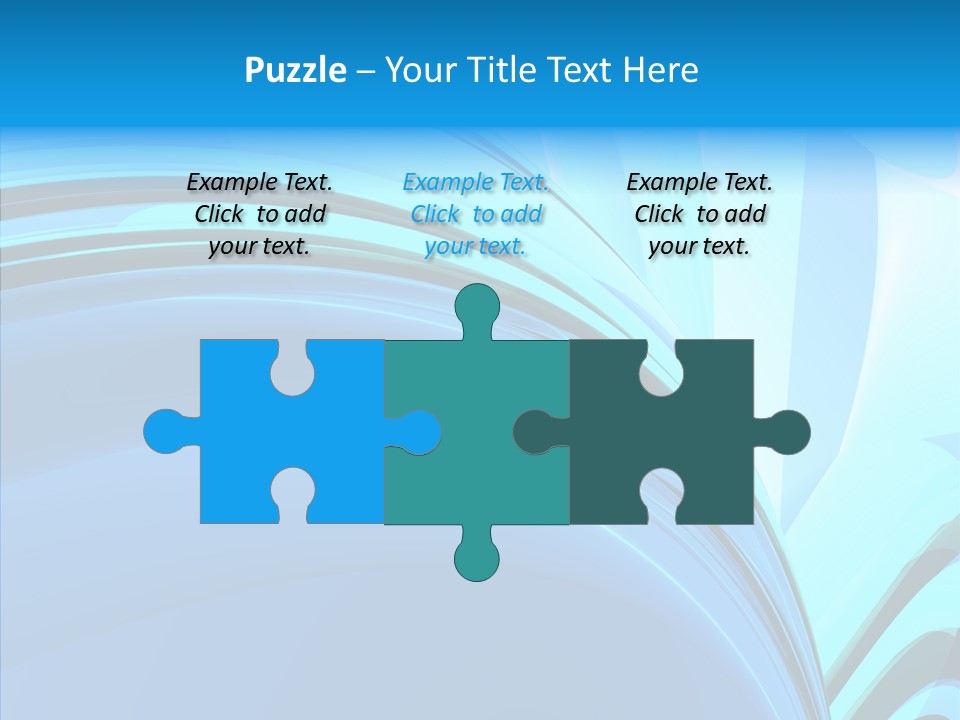 Teal Reflective Reflection PowerPoint Template