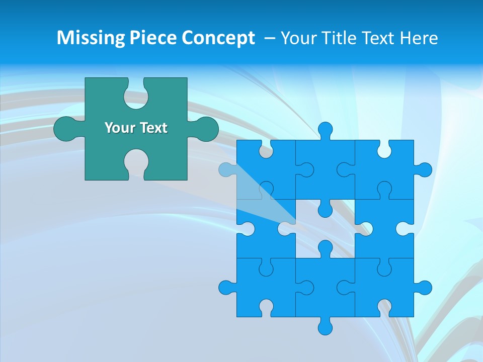 Teal Reflective Reflection PowerPoint Template