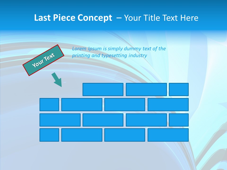Teal Reflective Reflection PowerPoint Template
