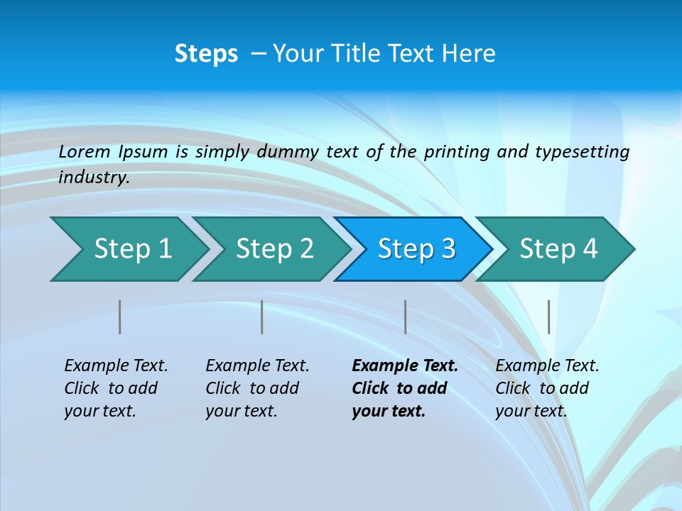 Teal Reflective Reflection PowerPoint Template