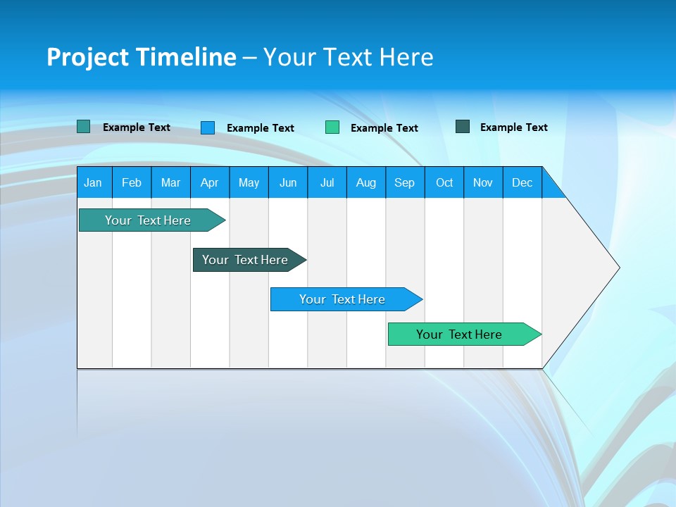Teal Reflective Reflection PowerPoint Template