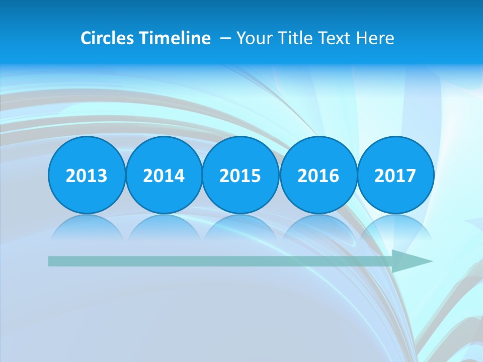 Teal Reflective Reflection PowerPoint Template
