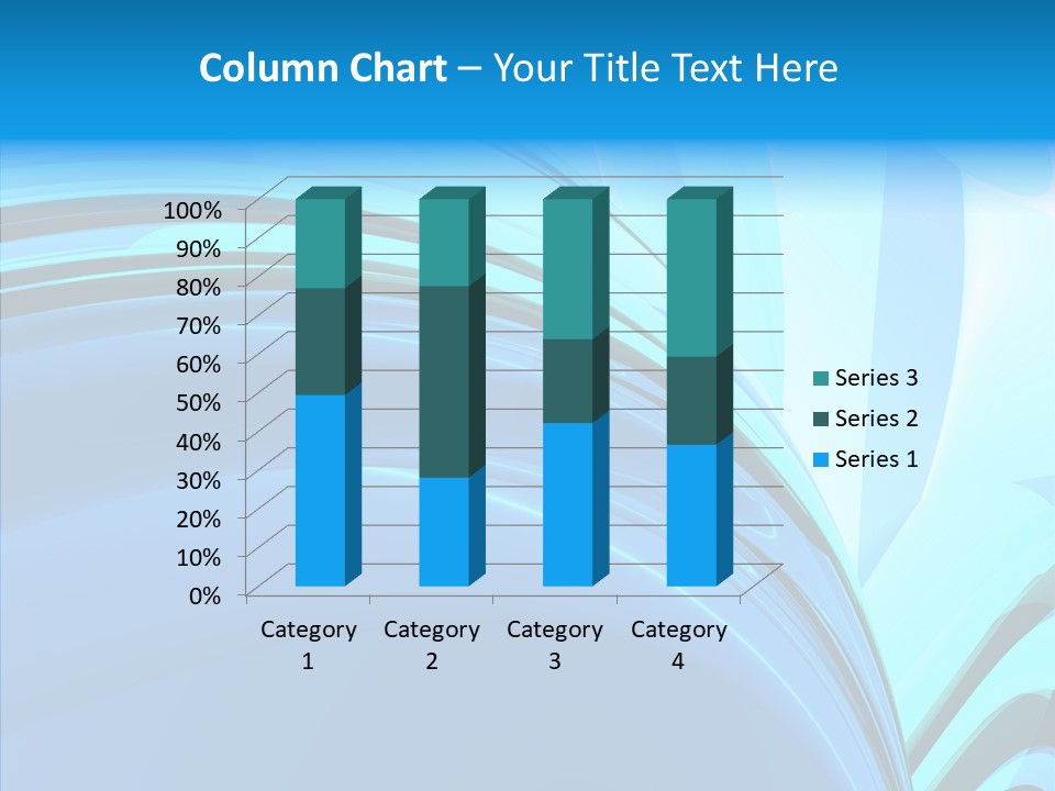 Teal Reflective Reflection PowerPoint Template