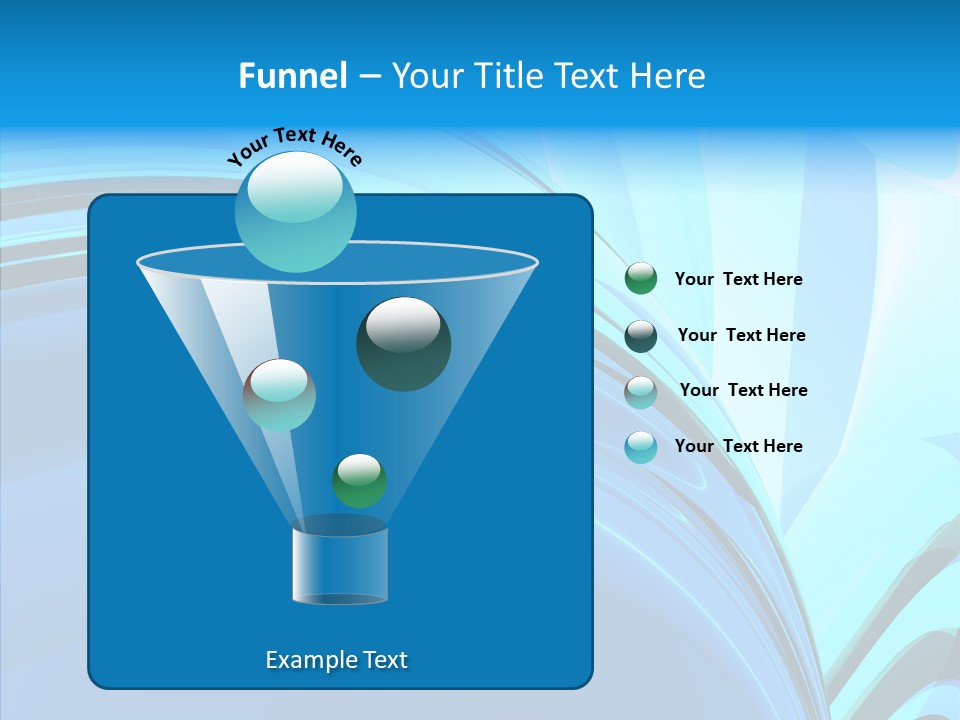 Teal Reflective Reflection PowerPoint Template