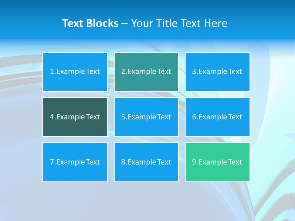 Teal Reflective Reflection PowerPoint Template