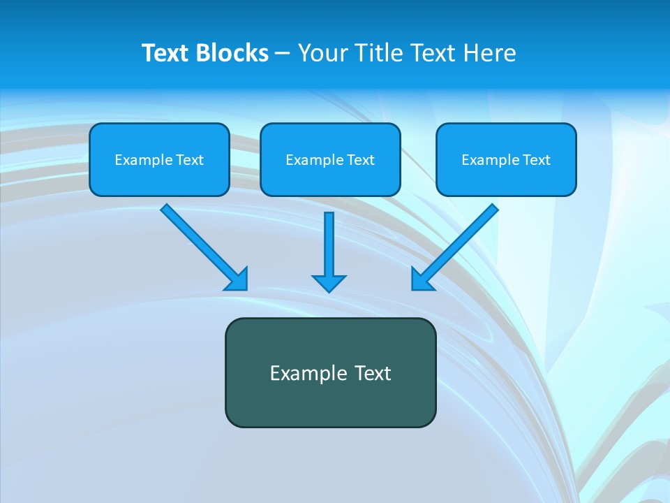Teal Reflective Reflection PowerPoint Template