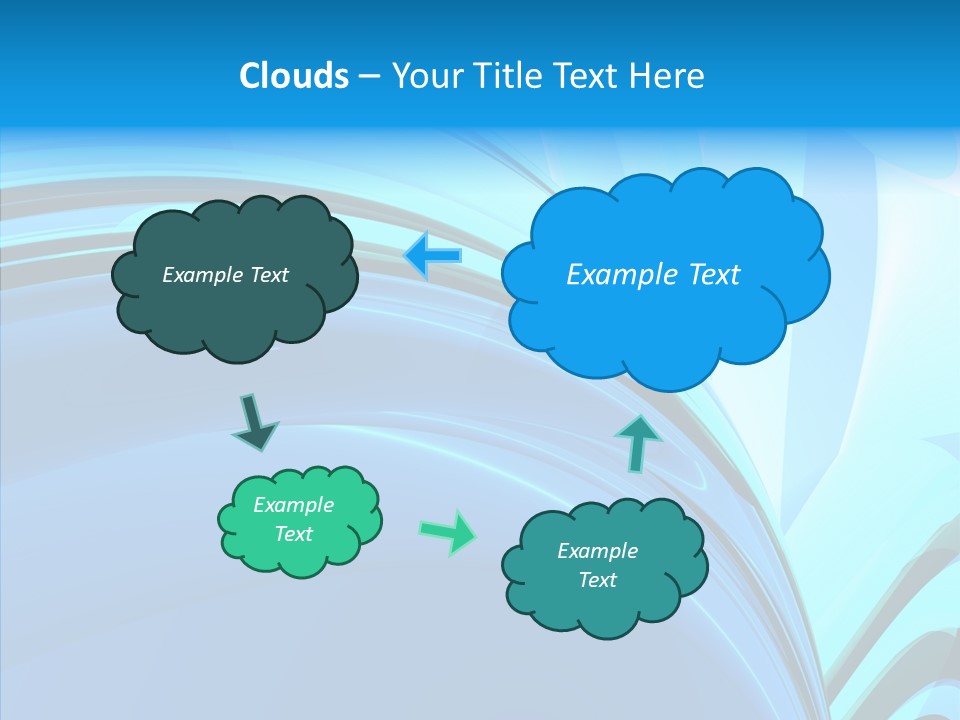 Teal Reflective Reflection PowerPoint Template
