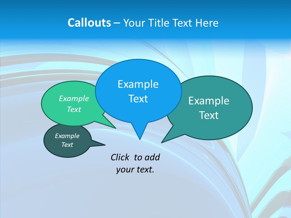 Teal Reflective Reflection PowerPoint Template