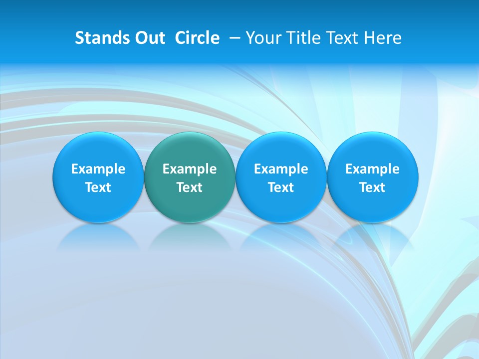 Teal Reflective Reflection PowerPoint Template