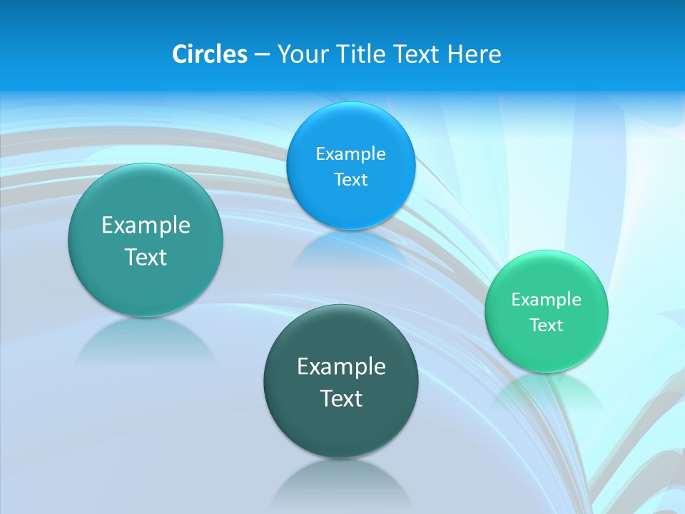 Teal Reflective Reflection PowerPoint Template