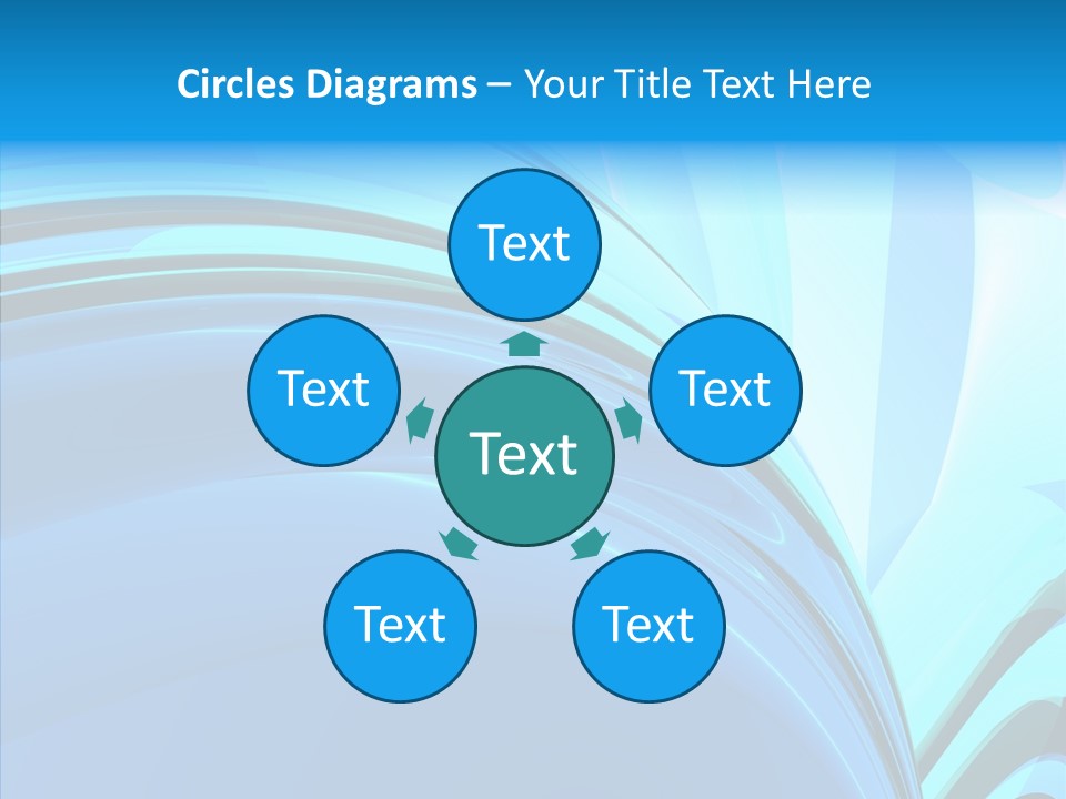 Teal Reflective Reflection PowerPoint Template