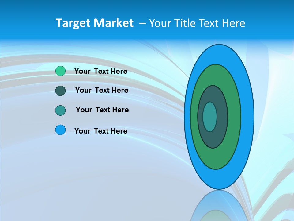 Teal Reflective Reflection PowerPoint Template