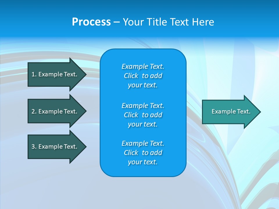 Teal Reflective Reflection PowerPoint Template